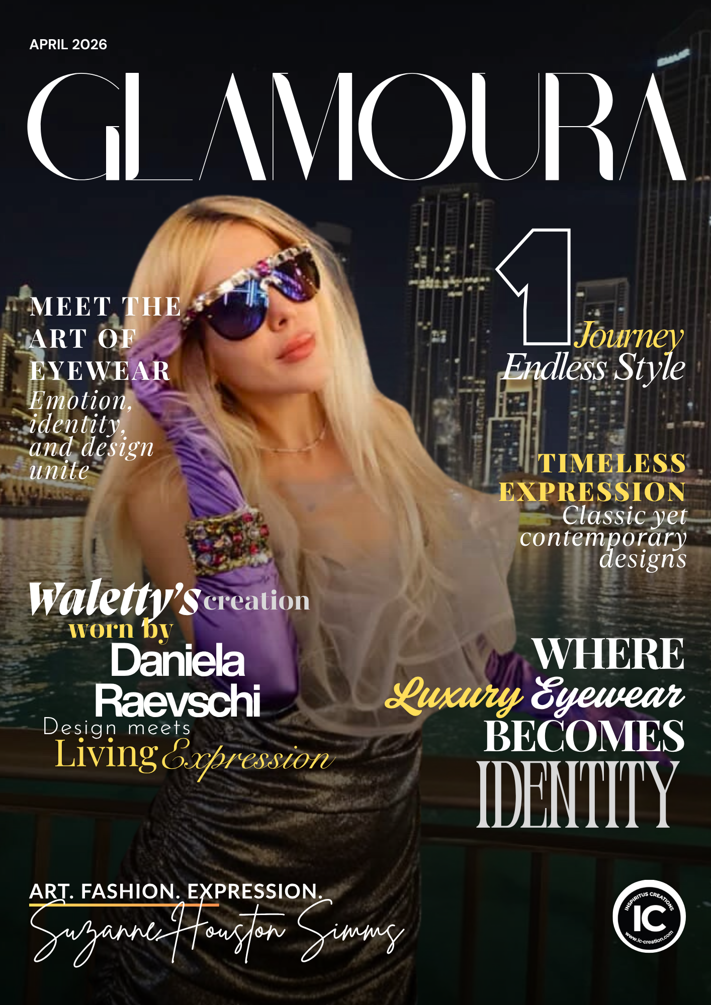 IC-Glam’s global promotional tour reimagines luxury eyewear as a cinematic fashion story.